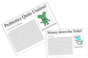 Another day, another negative headline about probiotics? 8 hill headlines image