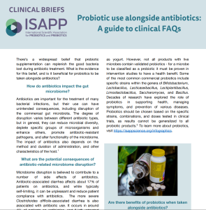 Probiotic use alongside antibiotics 4 clinical brief antibiotics